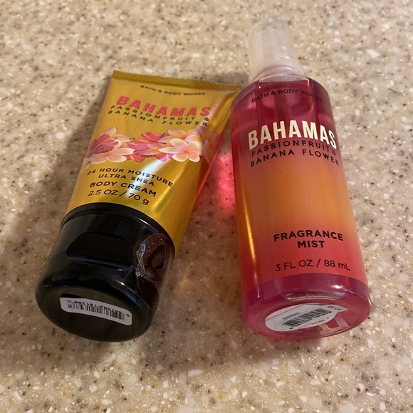 Bath & Body Works Bahamas Passion fruit banana flower fragrance mist body cream - Picture 8 of 11
